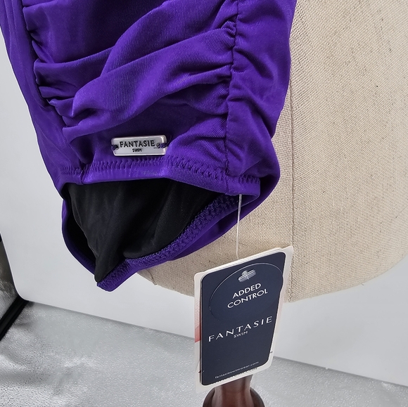 Fantasie Los Cobos Gathered Bikini Bottom Purple XL NWT - Picture 6 of 7